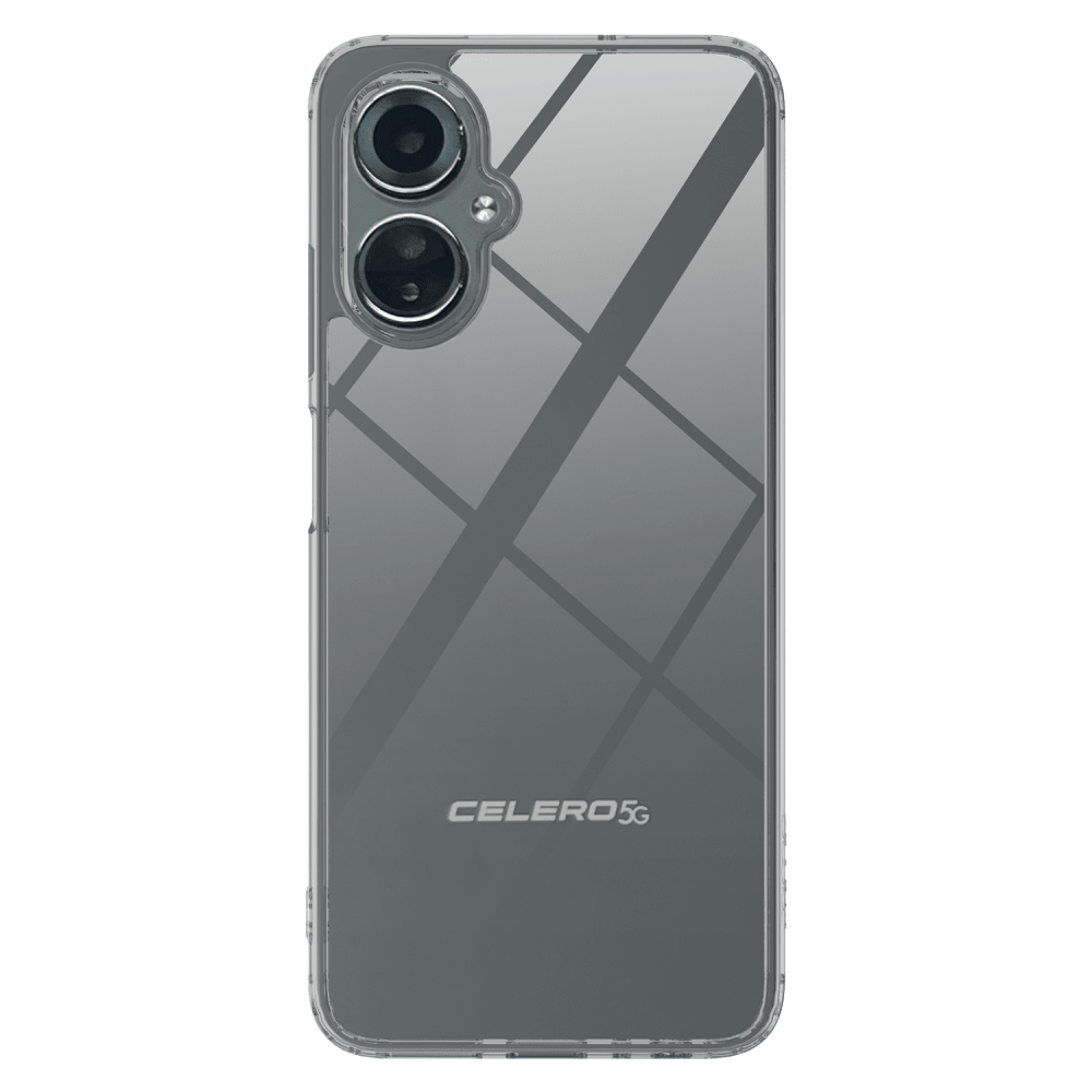 AMPD TPU / Acrylic Crystal Clear Case with Black Bumper for Celero 5G (Gen 3)
