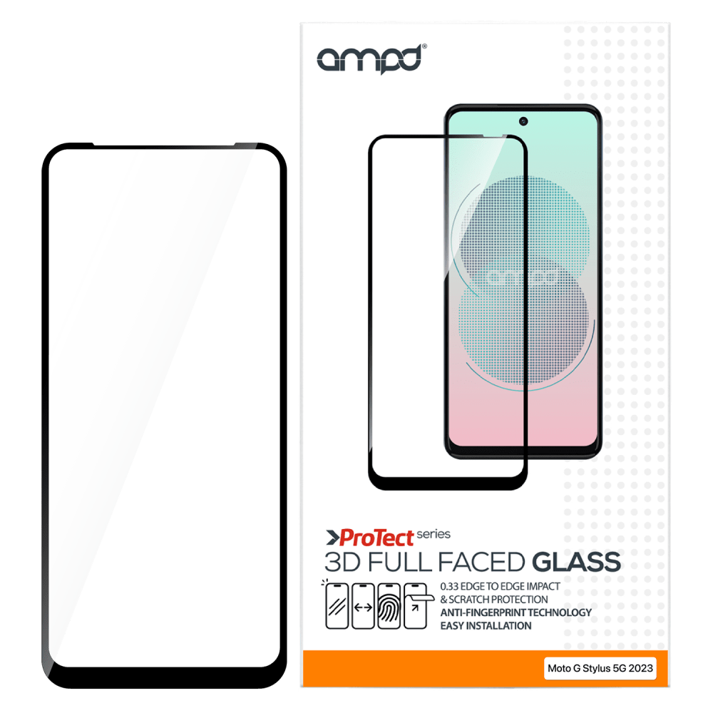 AMPD 3D Full Faced Tempered Glass for Motorola Moto G 5G (2024)