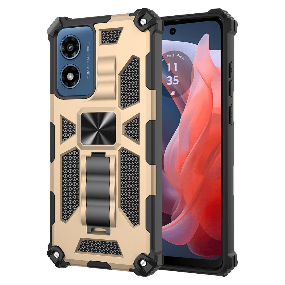 AMPD Dual Layer Kickstand Spiderweb Case for Motorola Moto G Stylus 5G (2024)