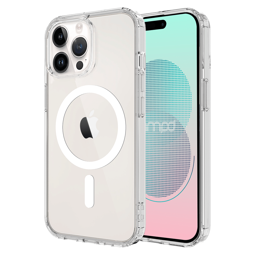 AMPD TPU / Acrylic Crystal Clear MagSafe Case for Apple iPhone 15 Pro