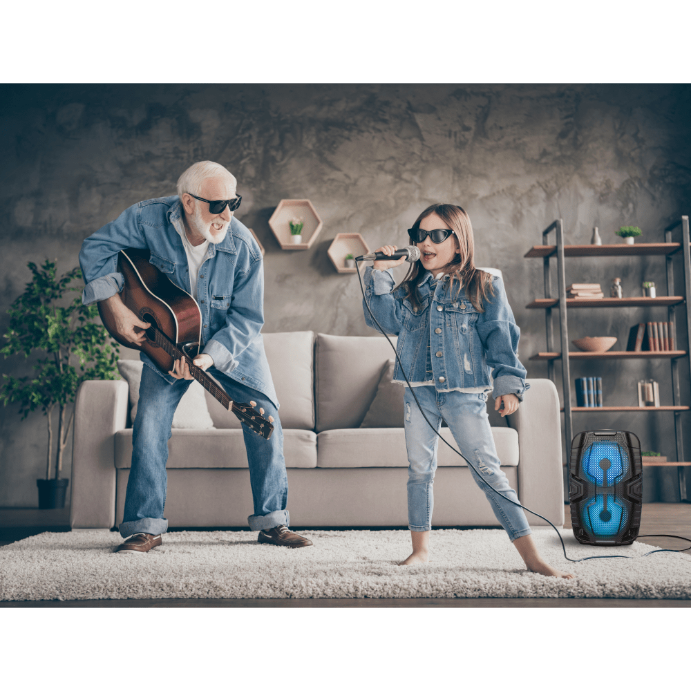 AMPD Thump Ultra LED Dual Bluetooth Speaker with Mic and Remote