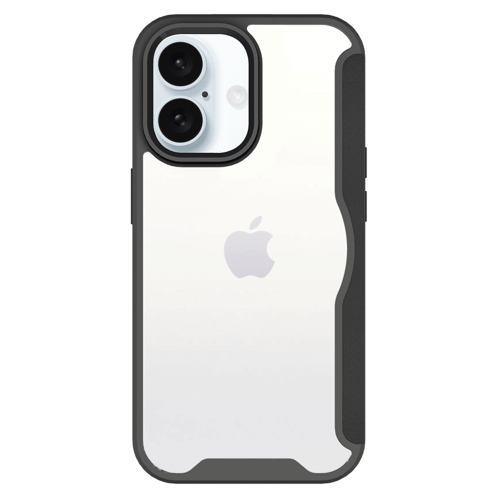 AMPD TPU / Acrylic Wallet Flip MagSafe Case for Apple iPhone 16 Plus