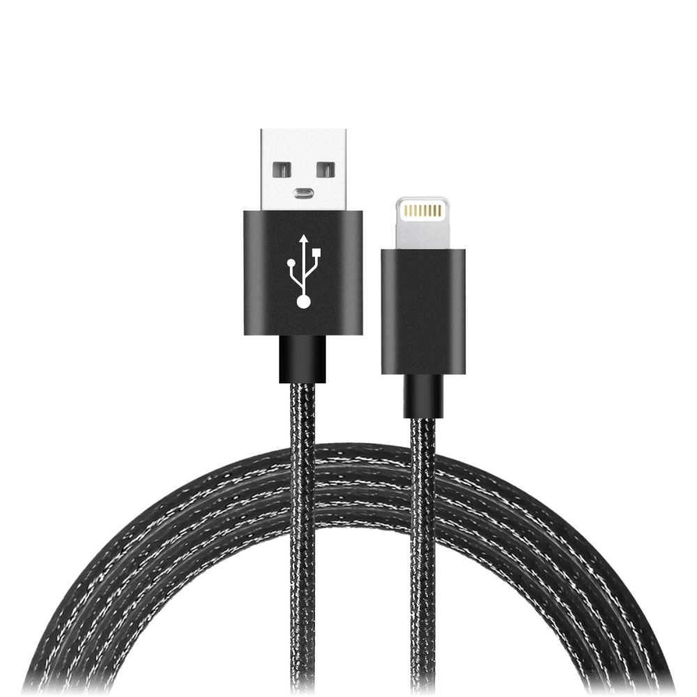 AMPD Volt Plus USB A to Apple Lightning Braided Cable 6ft