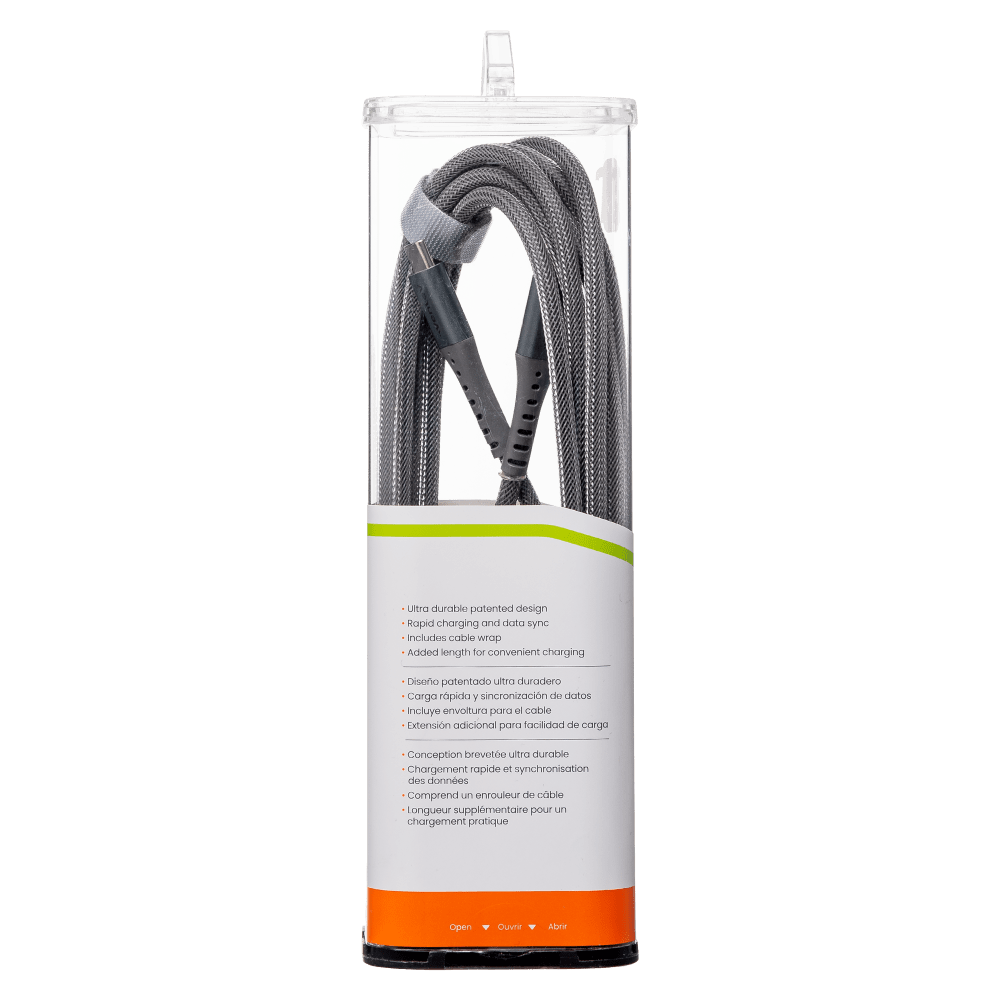 Ventev ChargeSync Alloy USB C to USB C Cable 10ft