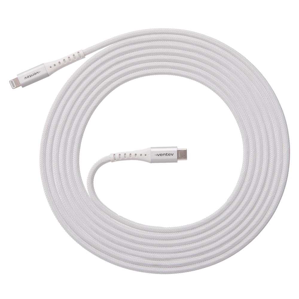 Ventev Alloy USB C to Apple Lightning High Speed Ultradurable Cable 10ft
