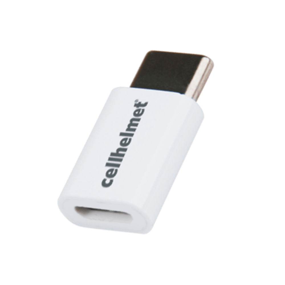 cellhelmet Micro USB to Type C Adapter White
