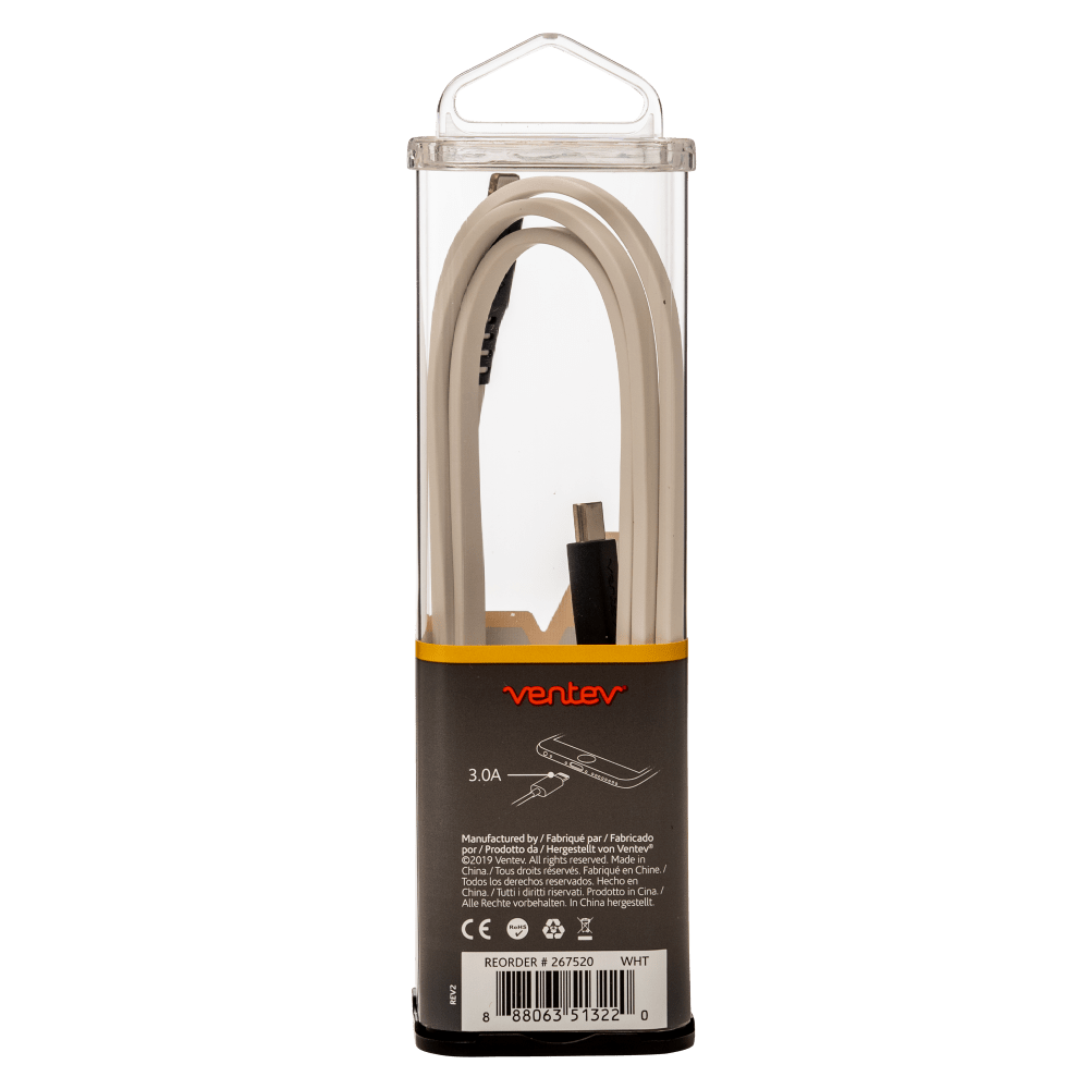 Ventev chargesync USB C to Apple Lightning Cable 3.3ft White