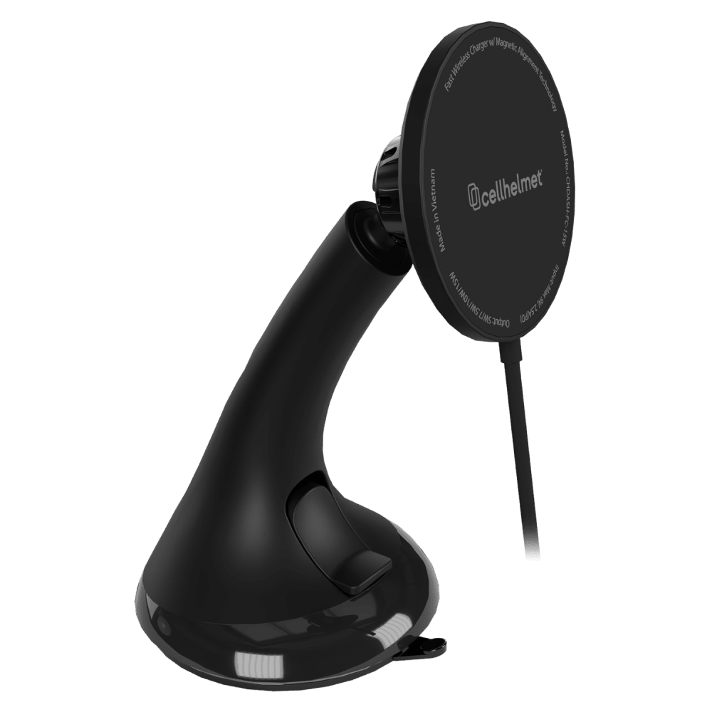 Cellhelmet Car Dash Mount with Fast Wireless Charging Pad 15W