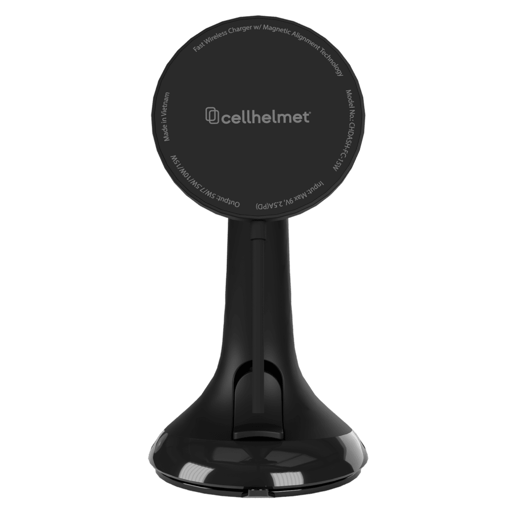 Cellhelmet Car Dash Mount with Fast Wireless Charging Pad 15W