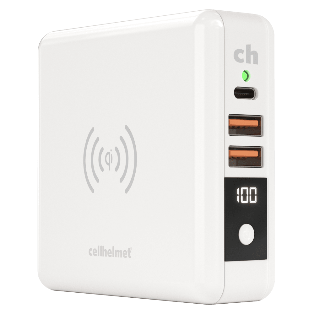 Cellhelmet Power Bank and Qi Wireless Charger 8,000 mAh