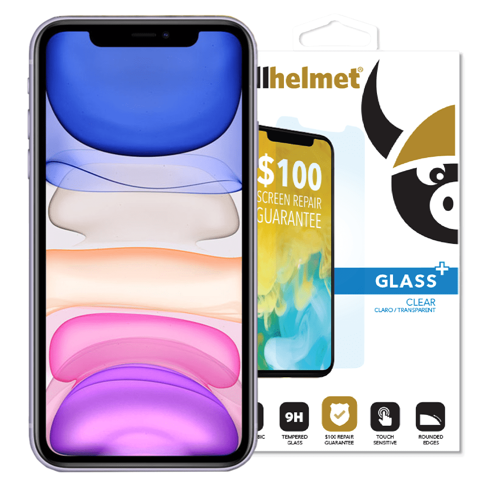 cellhelmet Tempered Glass Plus $100 Guarantee Screen Protection for Apple iPhone 11 / XR Clear