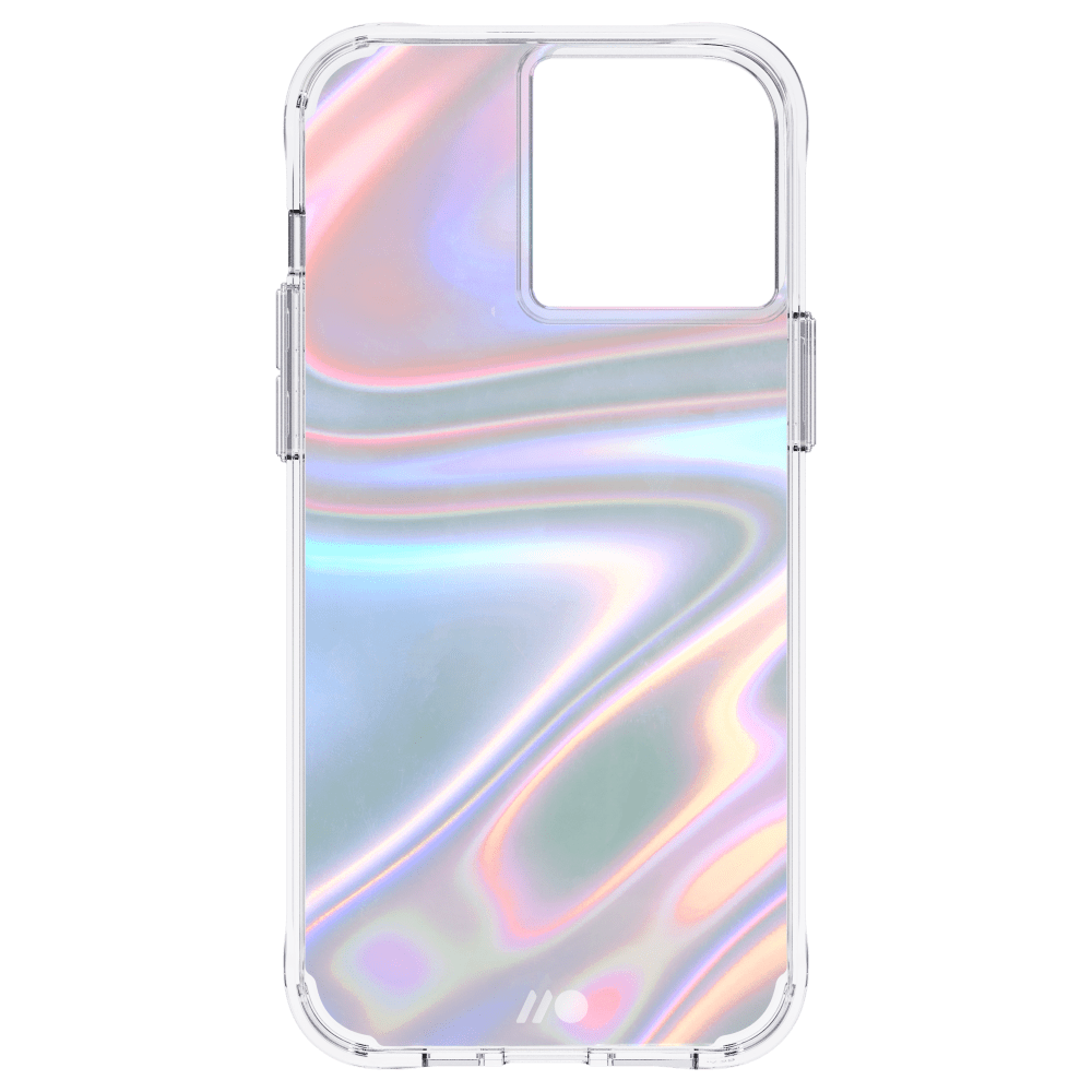 Case-Mate Soap Bubble Case with MicroPel for Apple iPhone 13 Pro Max / 12 Pro Max Iridescent