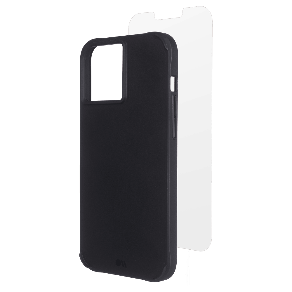 Case-Mate Protection Pack Tough Case and Glass Screen Protector for Apple iPhone 13 Pro Max / 12 Pro Max Black