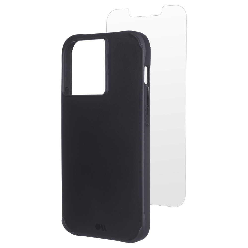 Case-Mate Protection Pack Tough Case and Glass Screen Protector for Apple iPhone 13 Pro Black