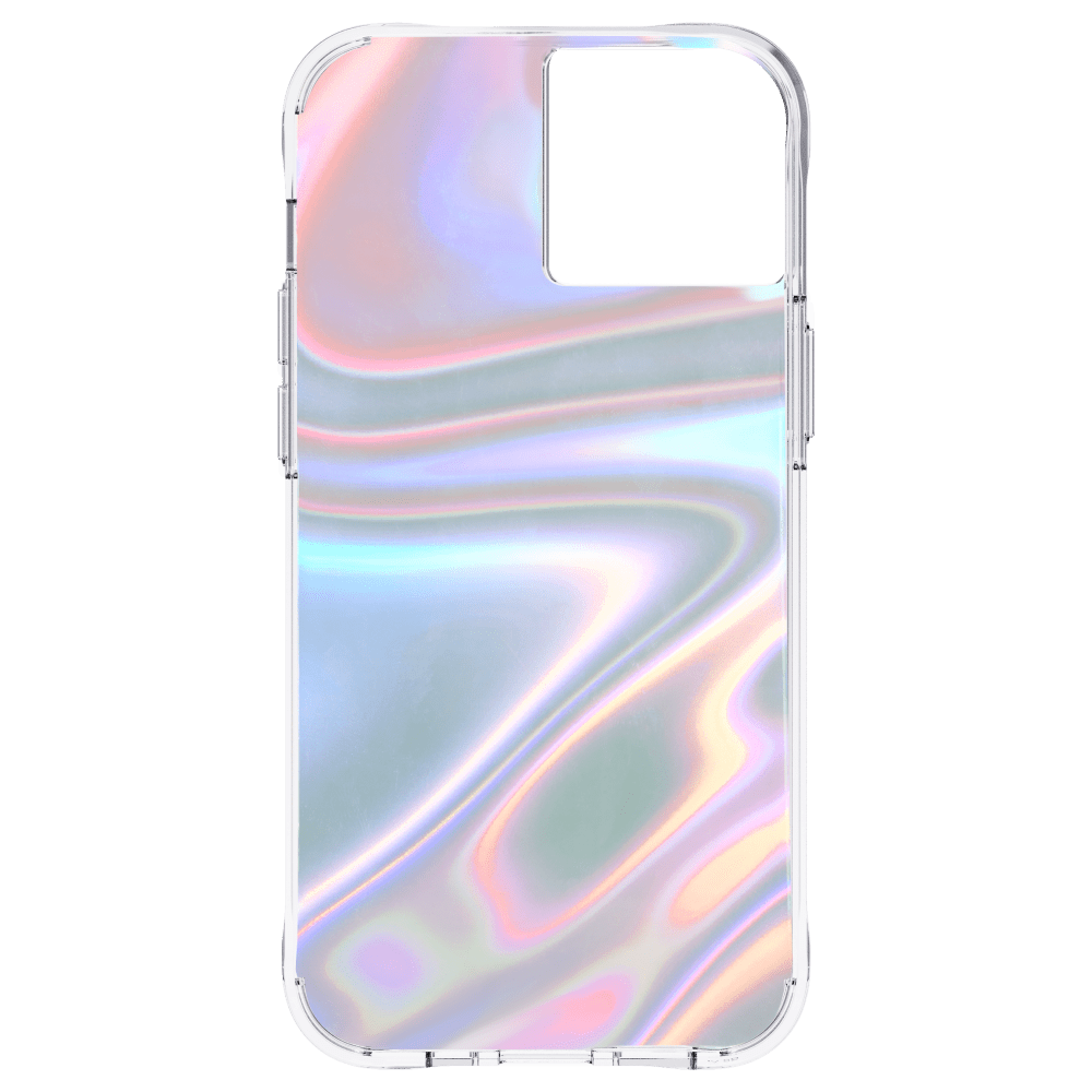 Case-Mate Soap Bubble Case with MicroPel for Apple iPhone 13 Iridescent