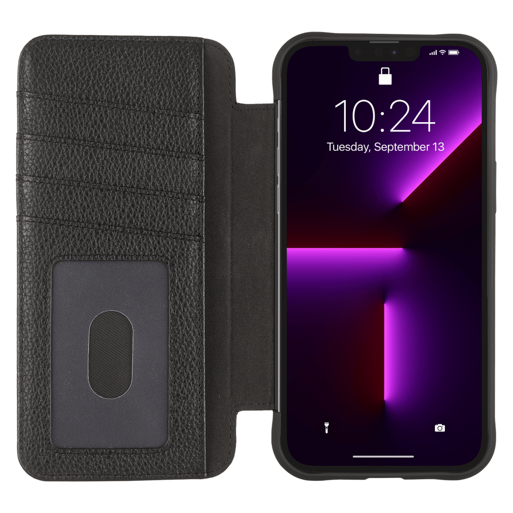 Case-Mate Wallet Folio MagSafe Case for Apple iPhone 13 Pro Black