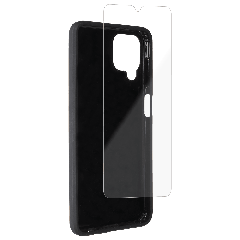 Case-Mate Protection Pack Tough Case and Glass Screen Protector for Samsung Galaxy A12 Black