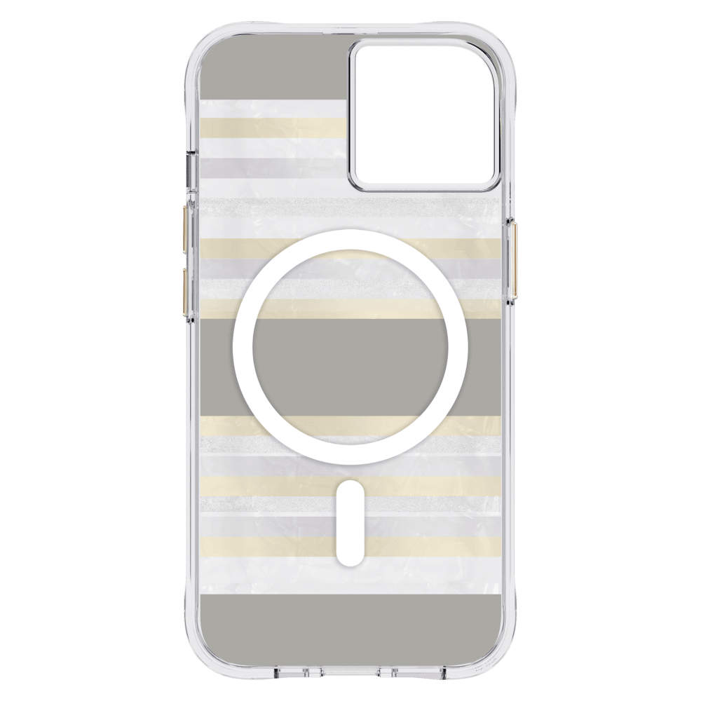 Case-Mate Pearl MagSafe Case for Apple iPhone 14 / 13 Pearl Stripes