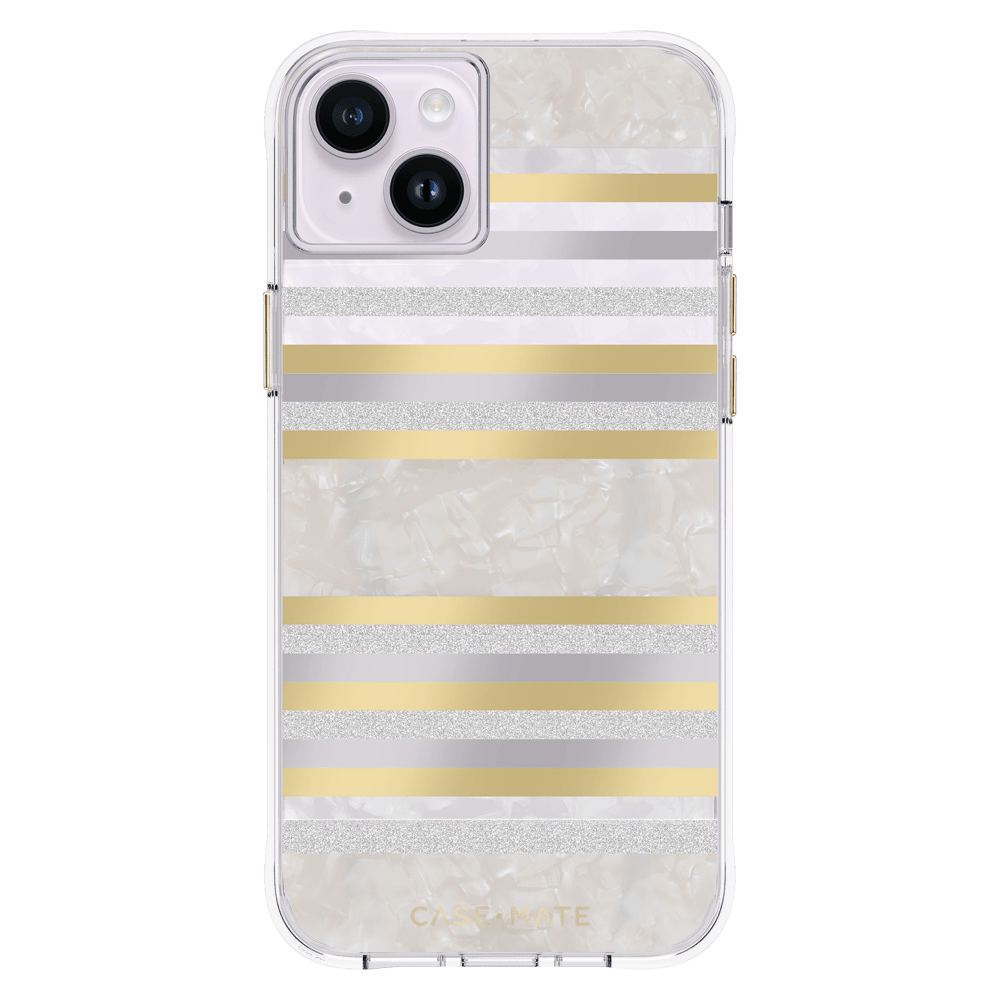 Case-Mate Pearl MagSafe Case for Apple iPhone 14 / 13 Pearl Stripes