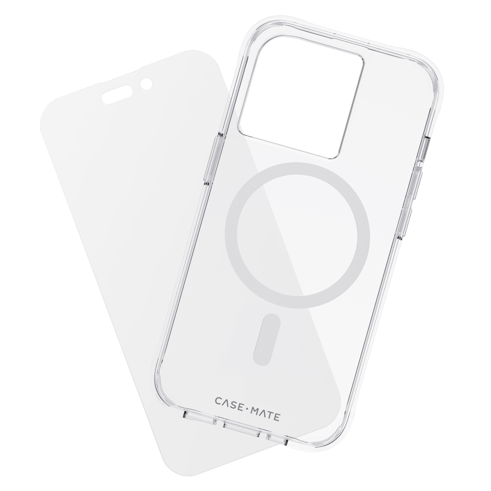 Case-Mate Protection Pack MagSafe Case and Glass Screen Protector for Apple iPhone 14 Pro