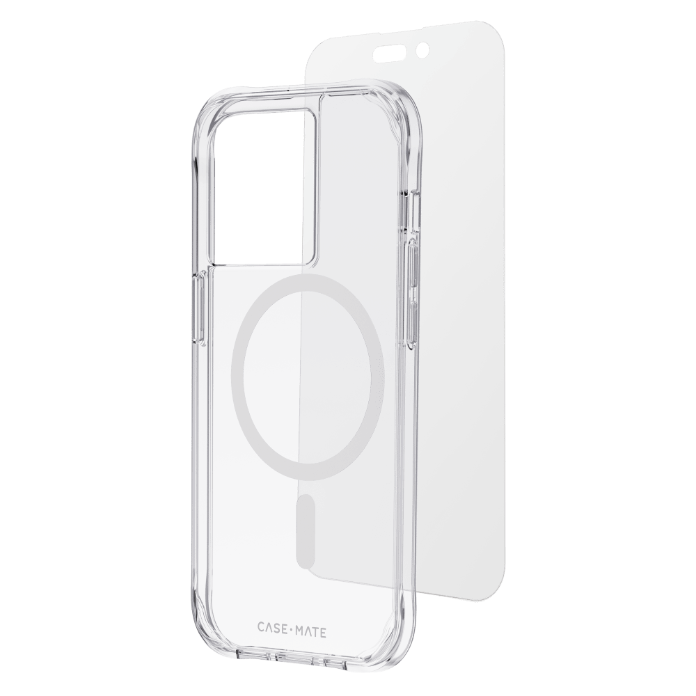 Case-Mate Protection Pack MagSafe Case and Glass Screen Protector for Apple iPhone 14 Pro