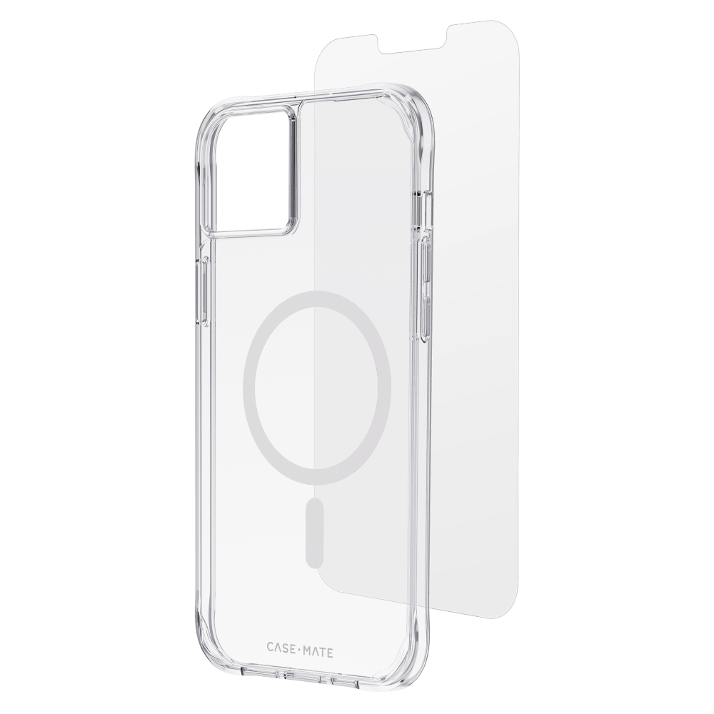 Case-Mate Protection Pack MagSafe Case and Glass Screen Protector for Apple iPhone 14 Plus