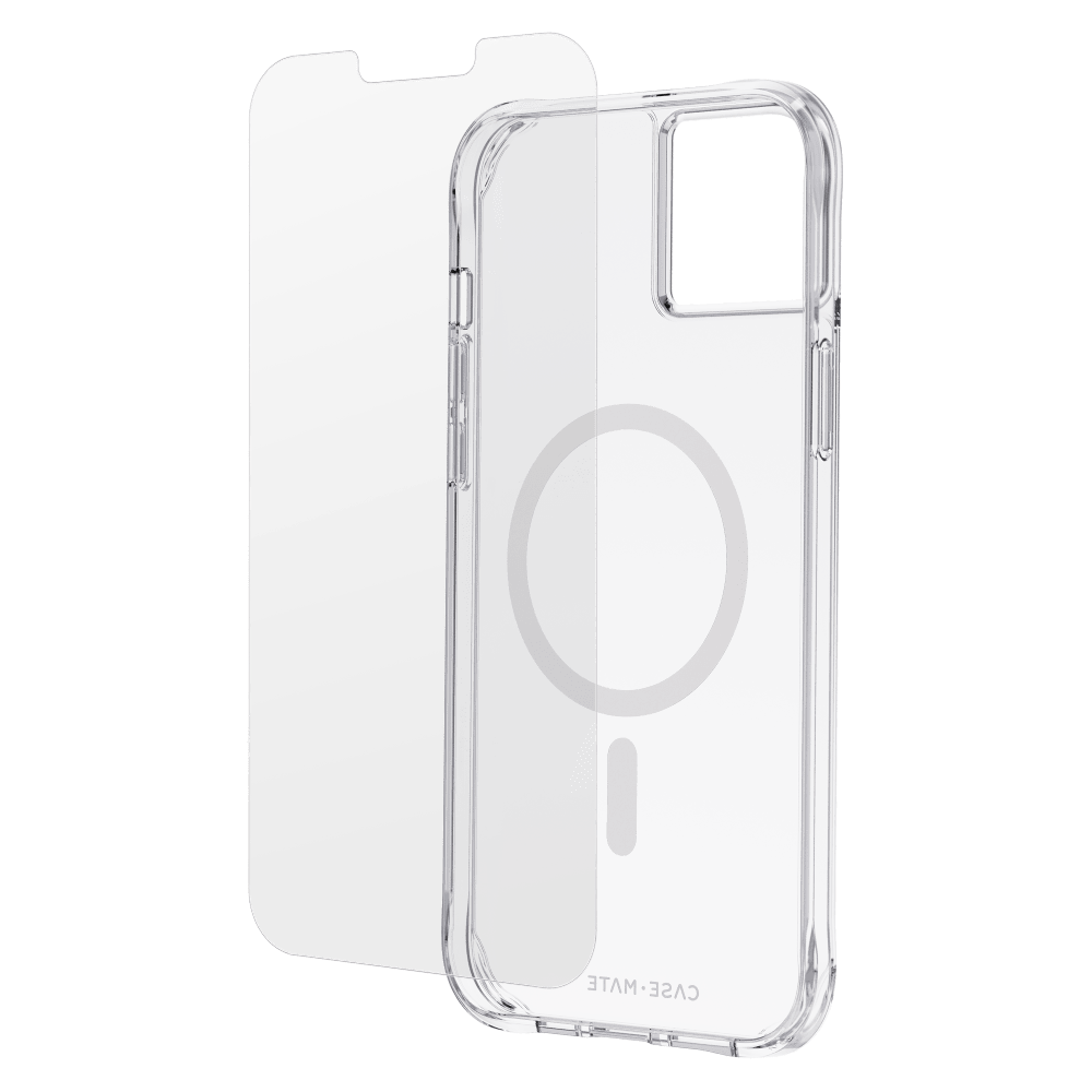 Case-Mate Protection Pack MagSafe Case and Glass Screen Protector for Apple iPhone 14 Plus