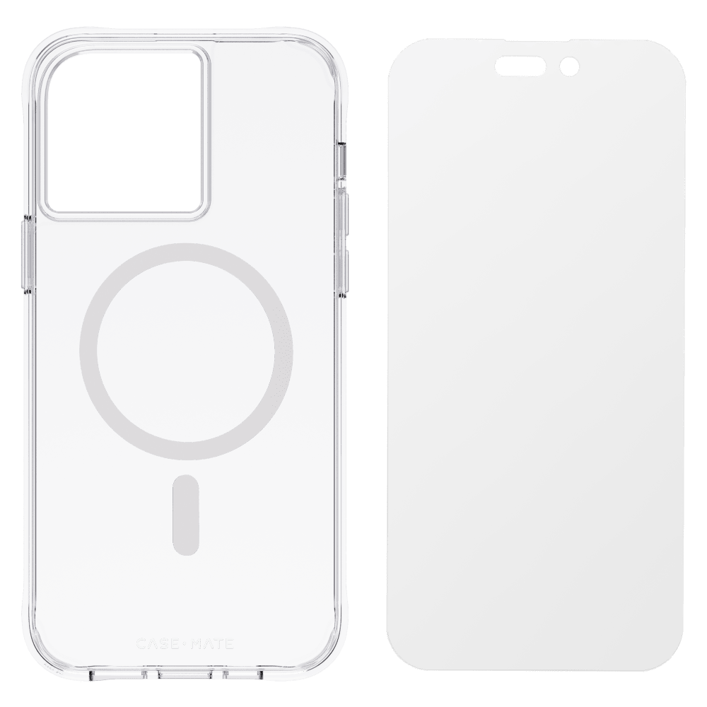 Case-Mate Protection Pack MagSafe Case and Glass Screen Protector for Apple iPhone 14 Pro Max