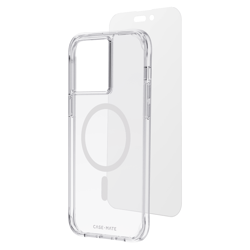 Case-Mate Protection Pack MagSafe Case and Glass Screen Protector for Apple iPhone 14 Pro Max