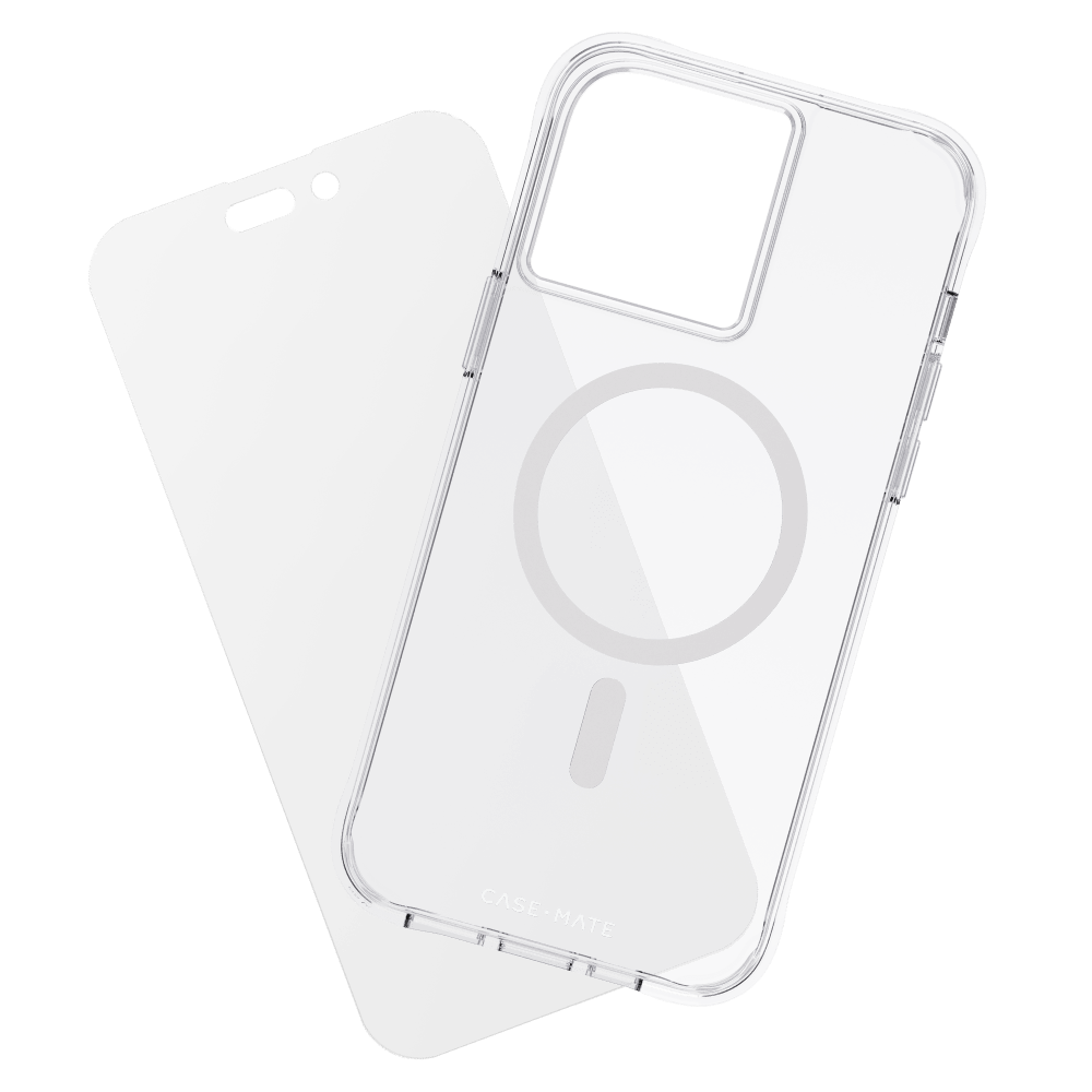 Case-Mate Protection Pack MagSafe Case and Glass Screen Protector for Apple iPhone 14 Pro Max