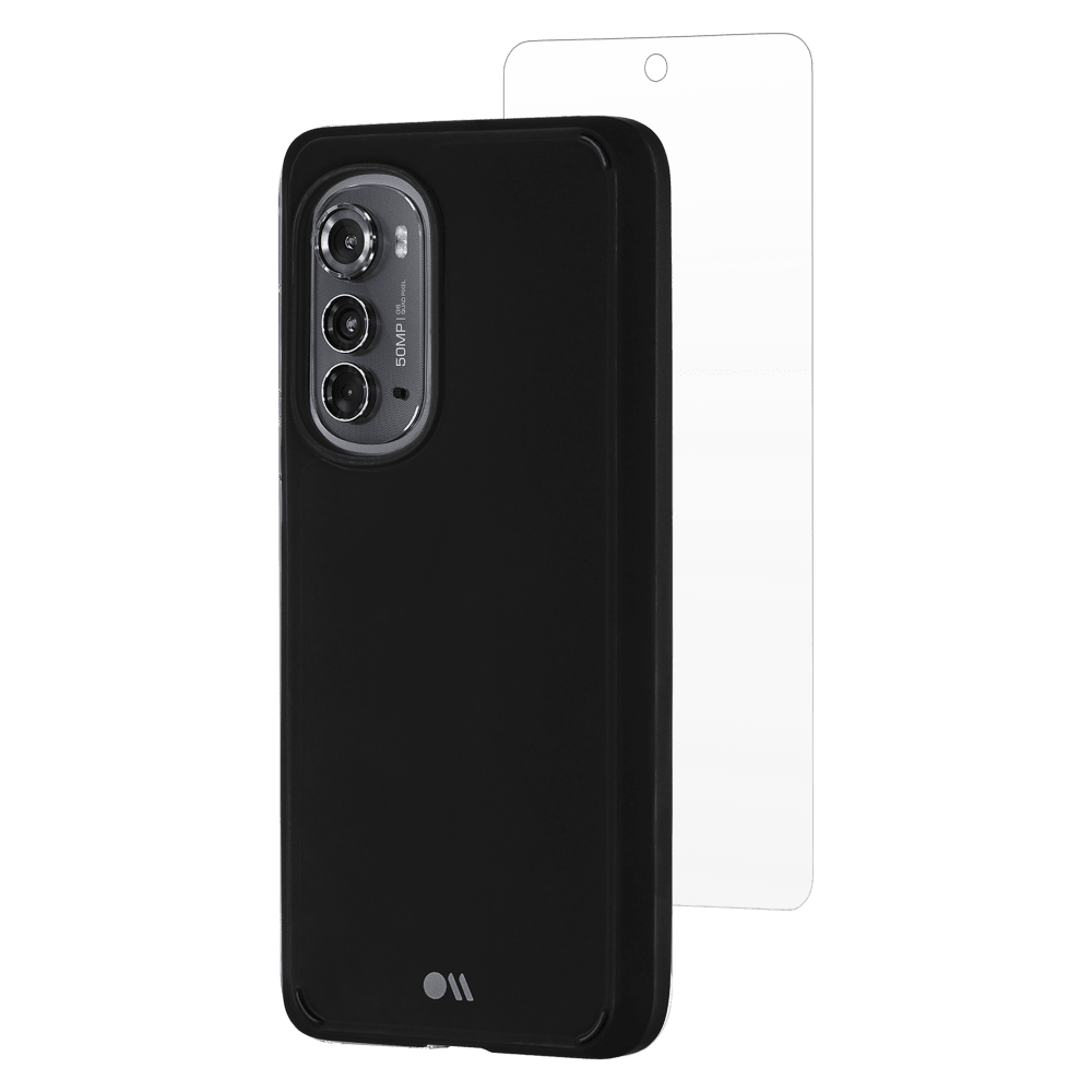 Protection Pack Tough Case and Glass Screen Protector for Motorola Moto Edge (2022)