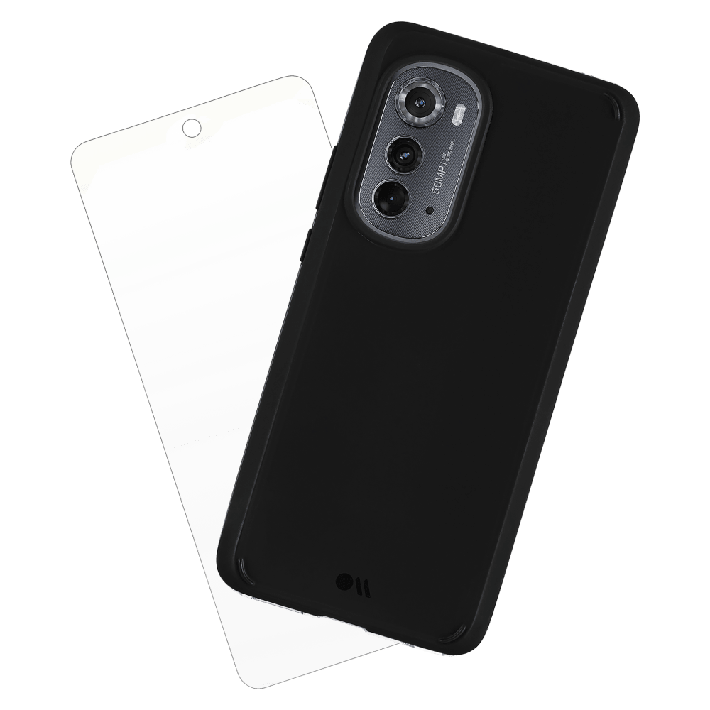 Protection Pack Tough Case and Glass Screen Protector for Motorola Moto Edge (2022)