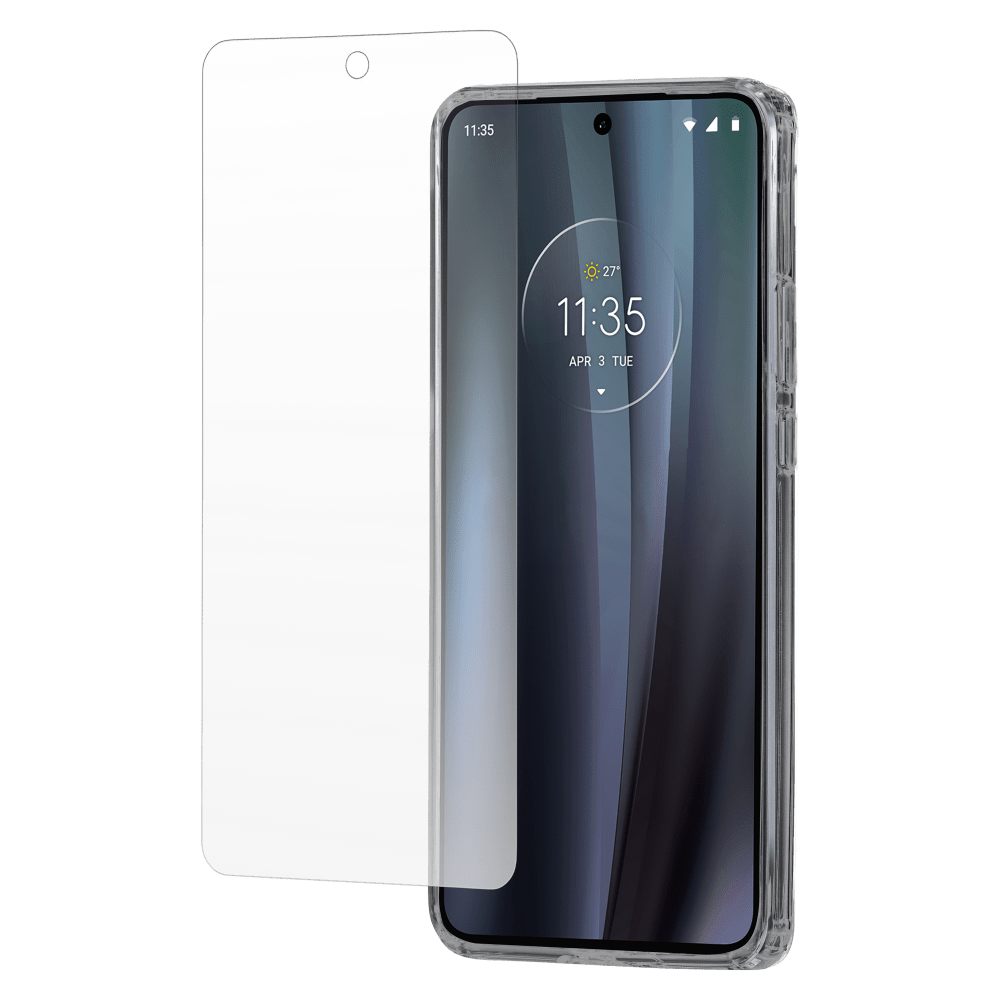 Protection Pack Tough Case and Glass Screen Protector for Motorola Moto Edge (2022)