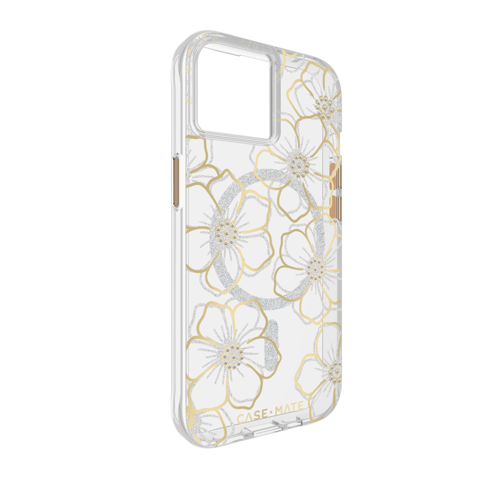 Case-Mate Floral Gems MagSafe Case for Apple iPhone 15 / iPhone 14 / iPhone 13