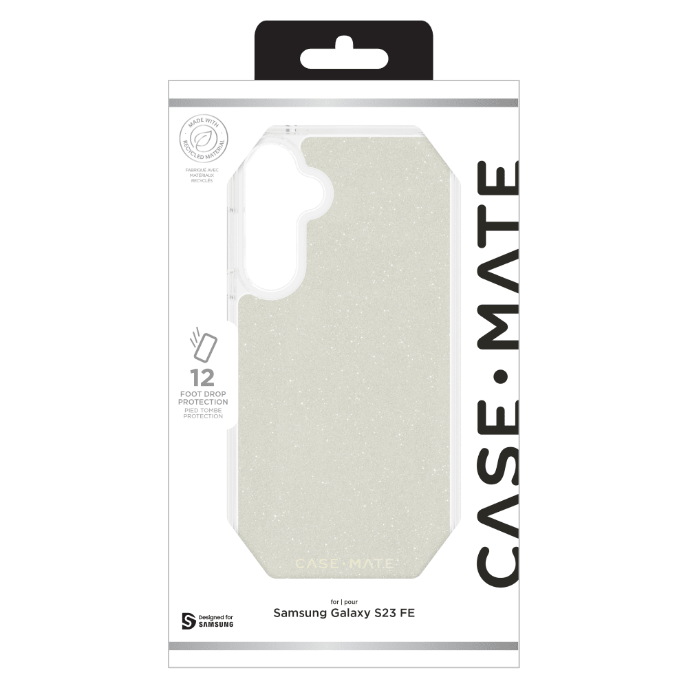 Case-Mate Sheer Crystal Case for Samsung Galaxy S23 FE Gold