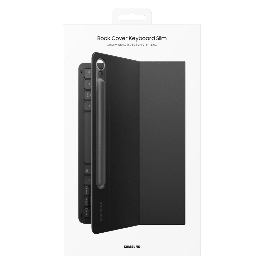 Samsung Book Cover Keyboard Slim Case for Samsung Galaxy Tab S9 / S9 FE Black