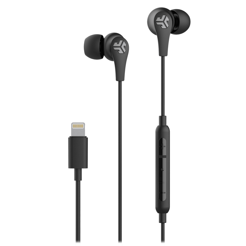 JLab JBuds Pro Wired Lightning In Ear Earbuds Black