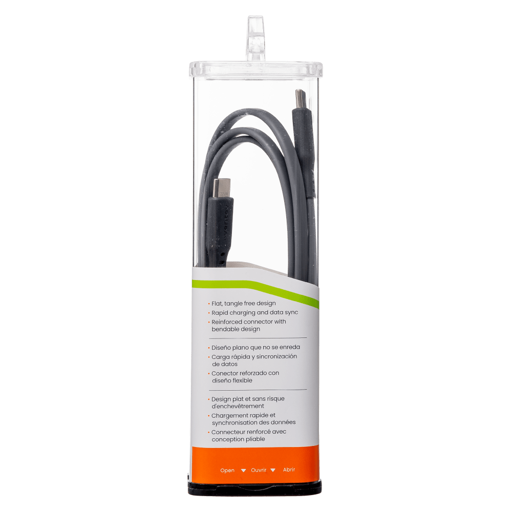 Ventev Chargesync Flat USB C to USB C Cable 3.3ft
