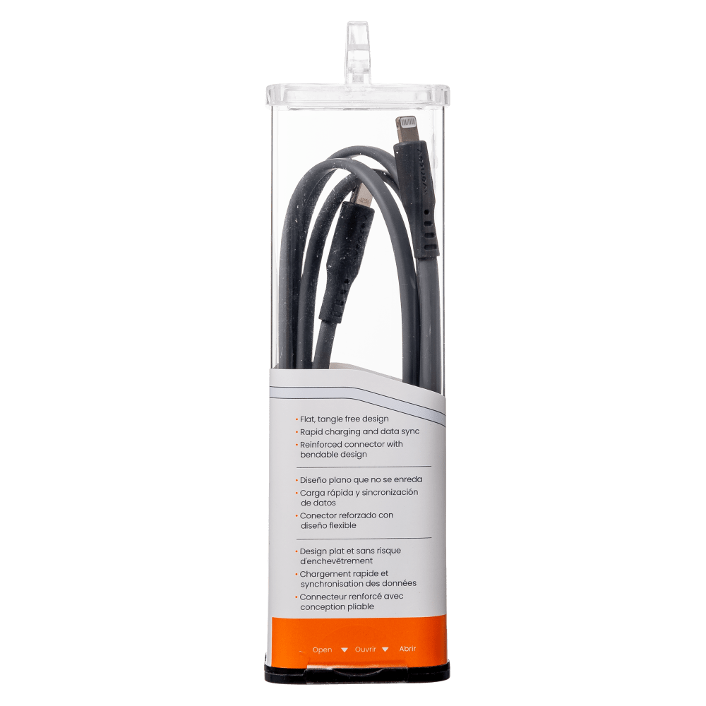 Ventev ChargeSync Flat USB C to Apple Lightning Cable 3ft