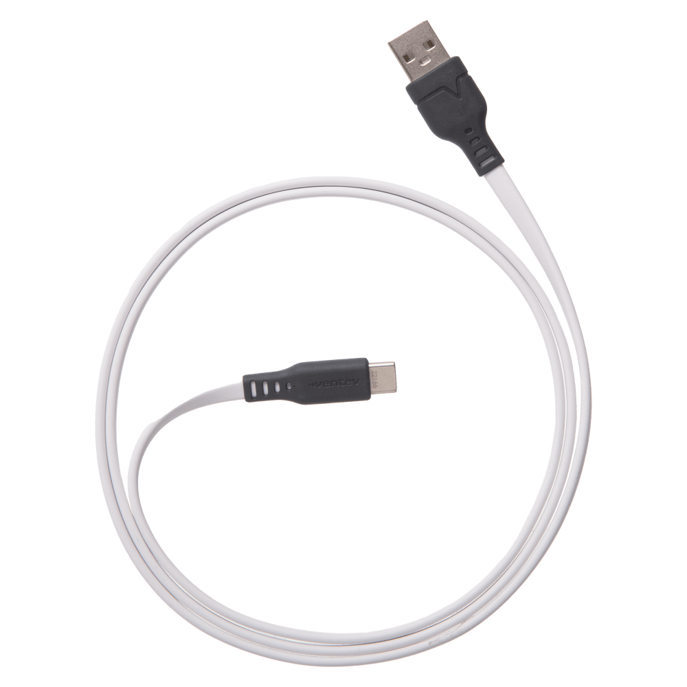Ventev Chargesync Flat USB A to USB C Cable 3.3ft