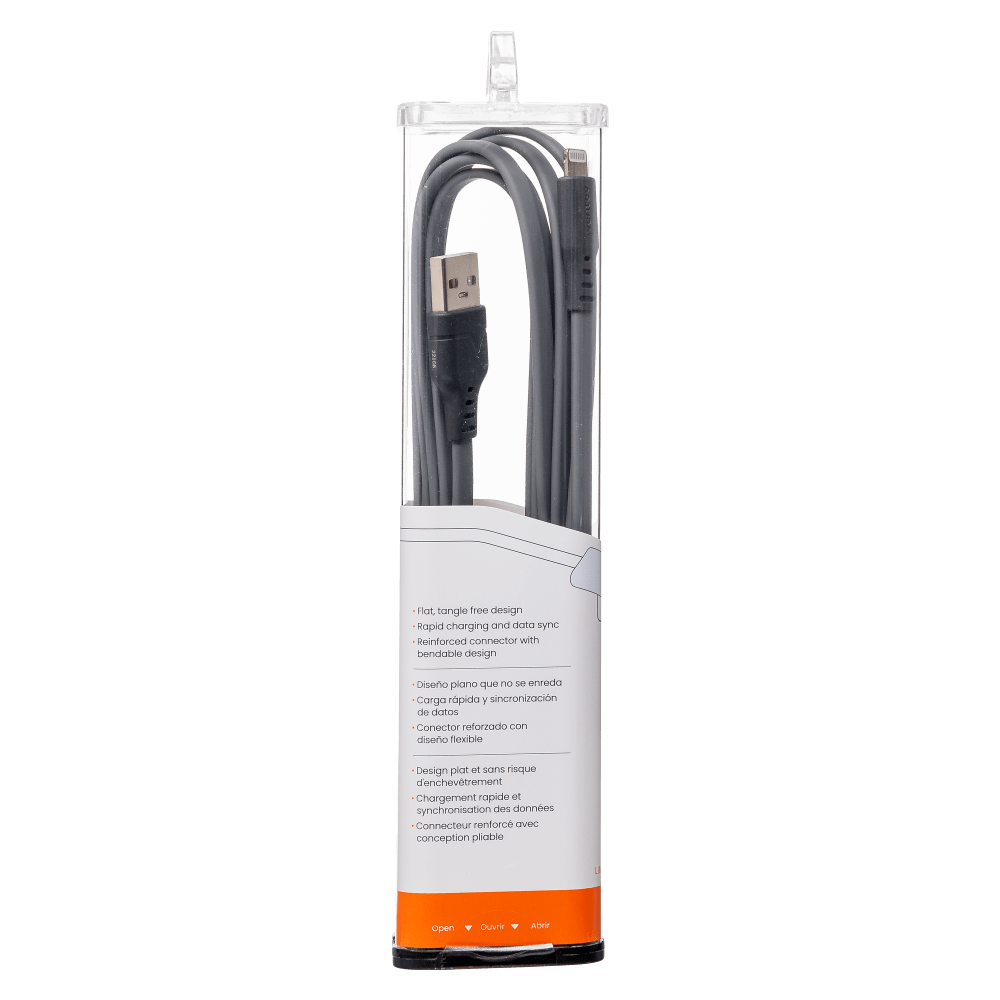 Ventev ChargeSync Flat USB A to Apple Lightning Cable 6ft