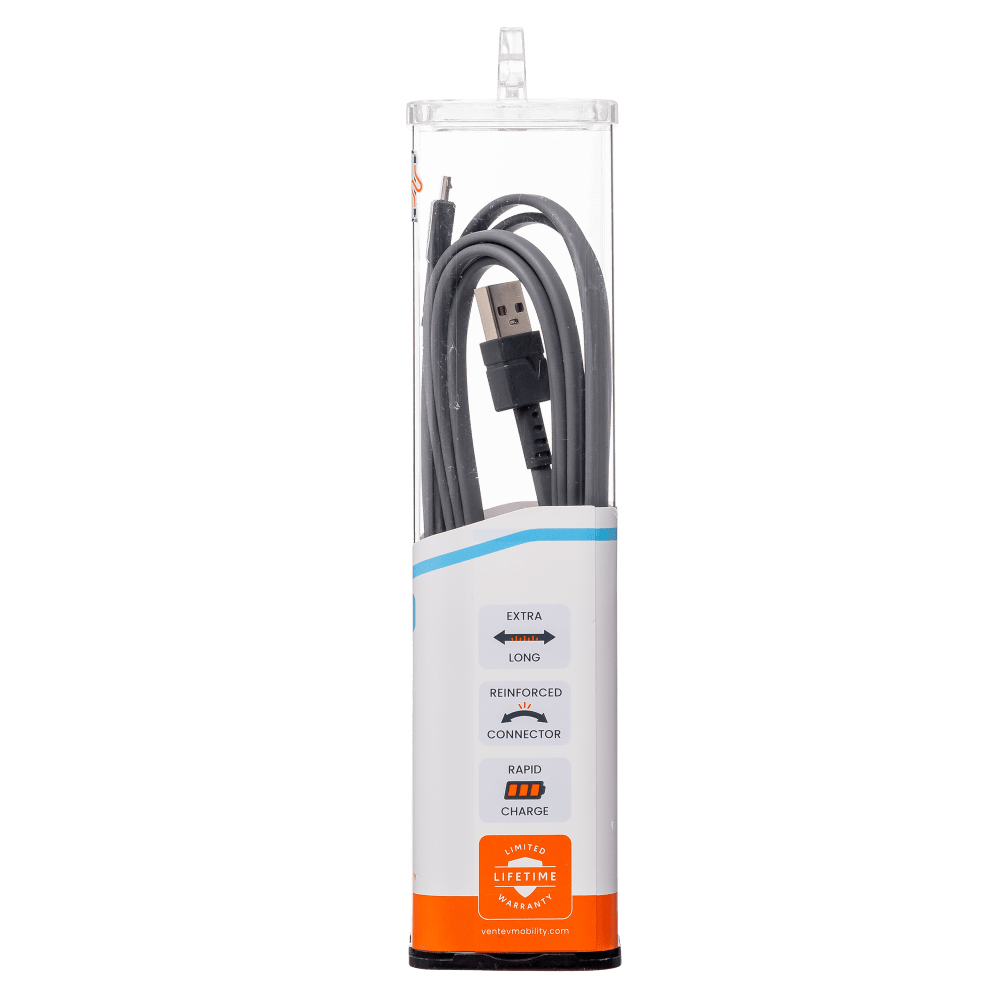 Ventev Chargesync Flat USB A to Micro Cable 6ft