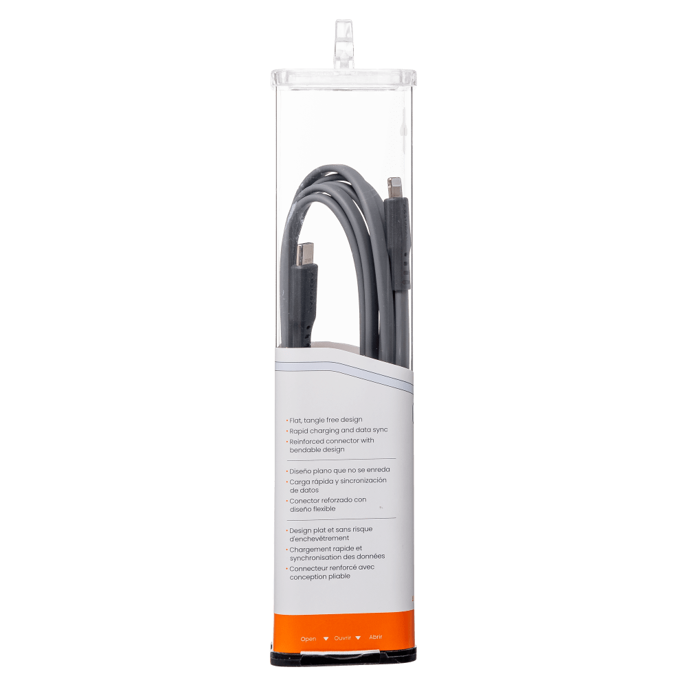 Ventev ChargeSync Flat USB C to Apple Lightning Cable 6ft