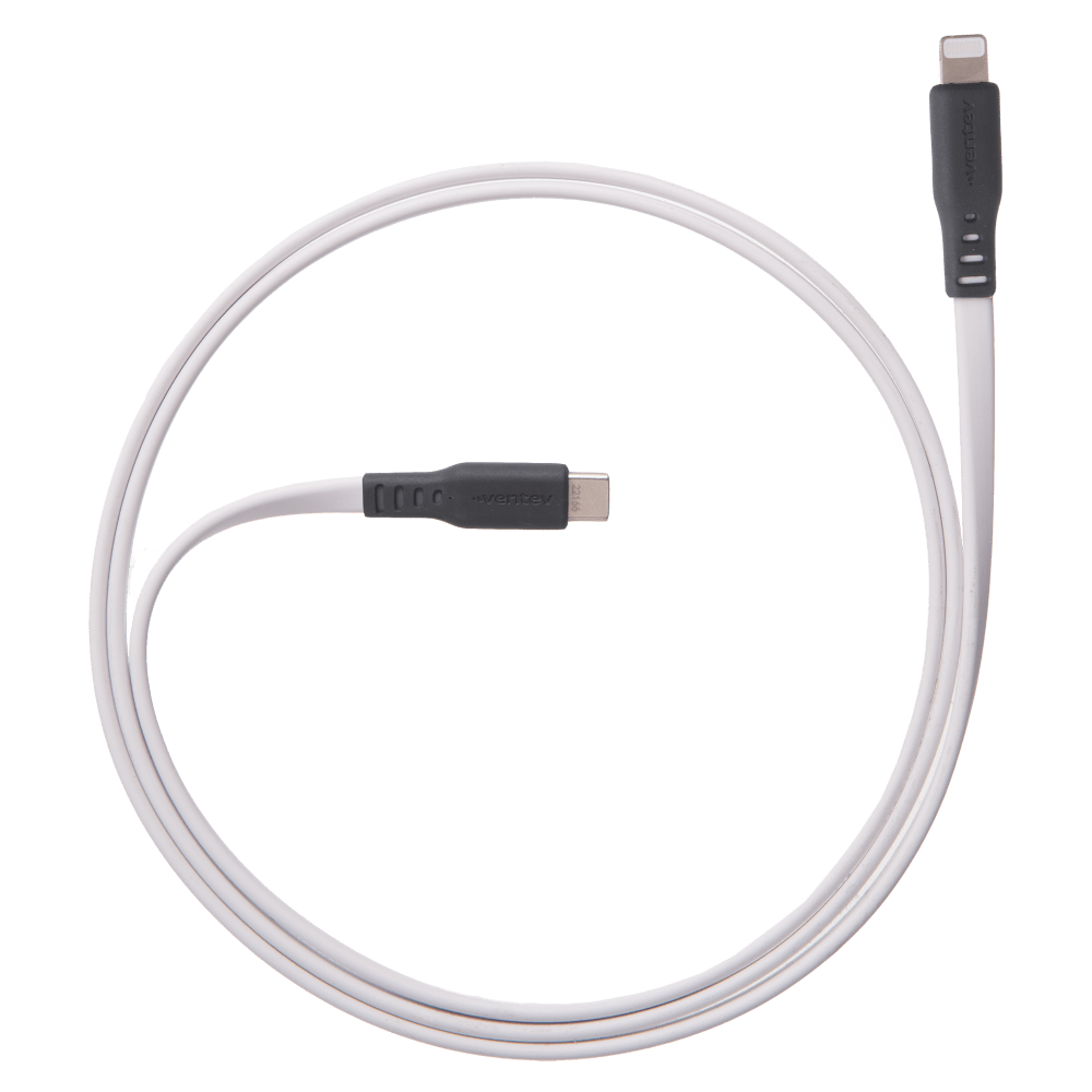 Ventev Flat USB C to Apple Lightning High Speed Tangle-Free Cable 6ft