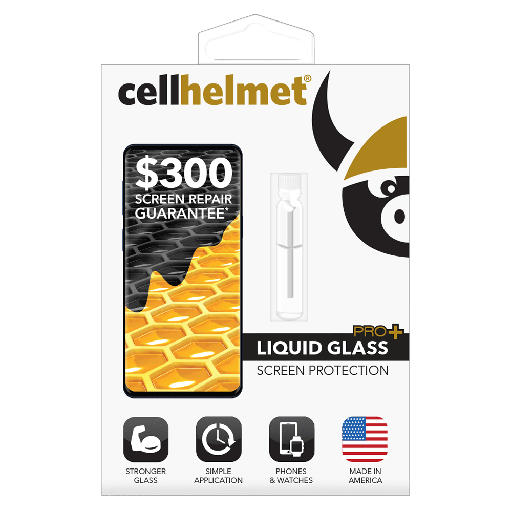 Cellhelmet Liquid Glass Pro Plus $300 Guarantee Screen Protection for Phones