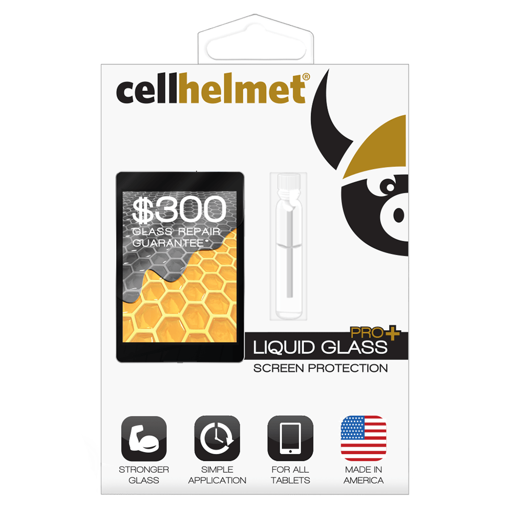 Cellhelmet Liquid Glass Pro Plus $300 Guarantee Screen Protection for Tablets