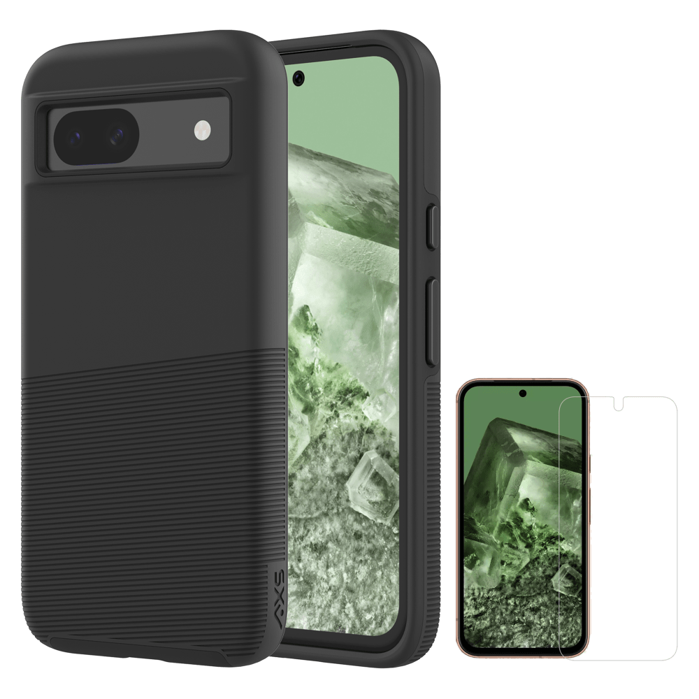 AXS PROTech Plus Case and ARMORGlass Screen Protector for Google Pixel 8a