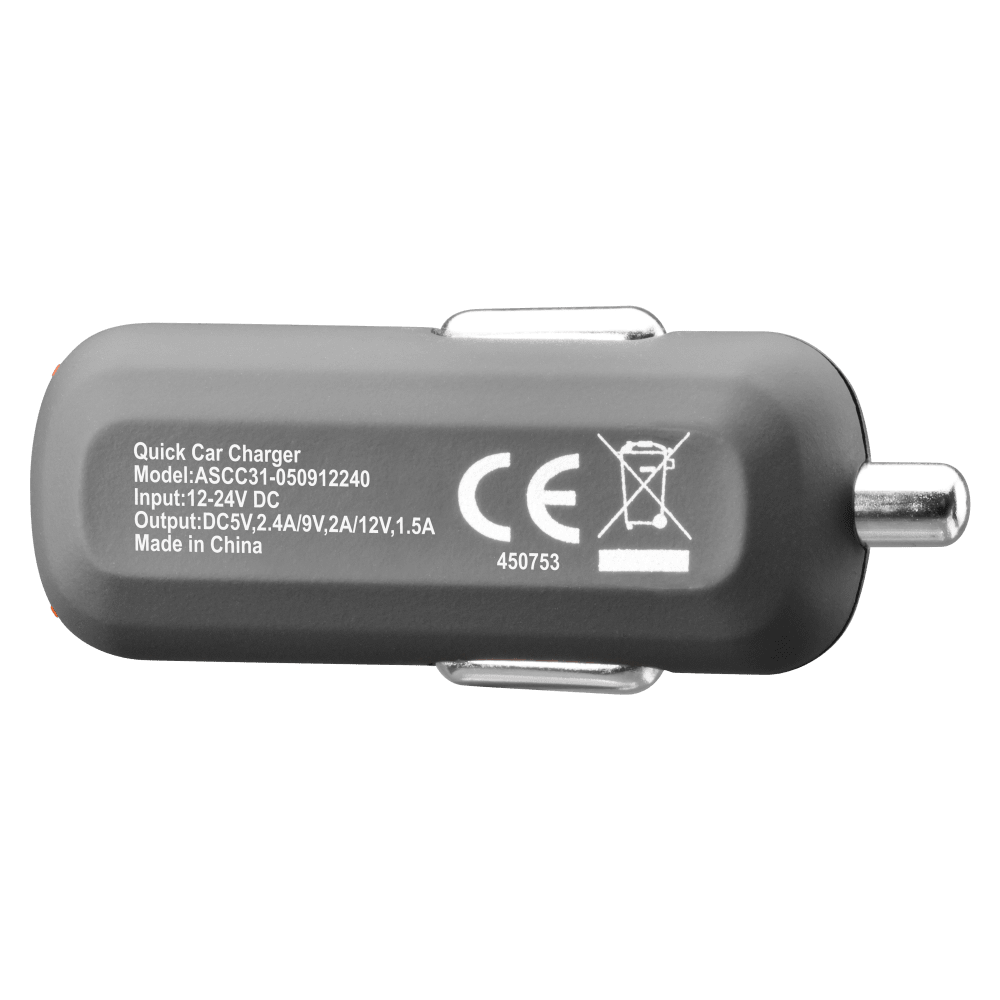 Ventev QC3.0 24W dashport rq1300 mini Car Charger and USB A to Micro USB Cable 3.3ft
