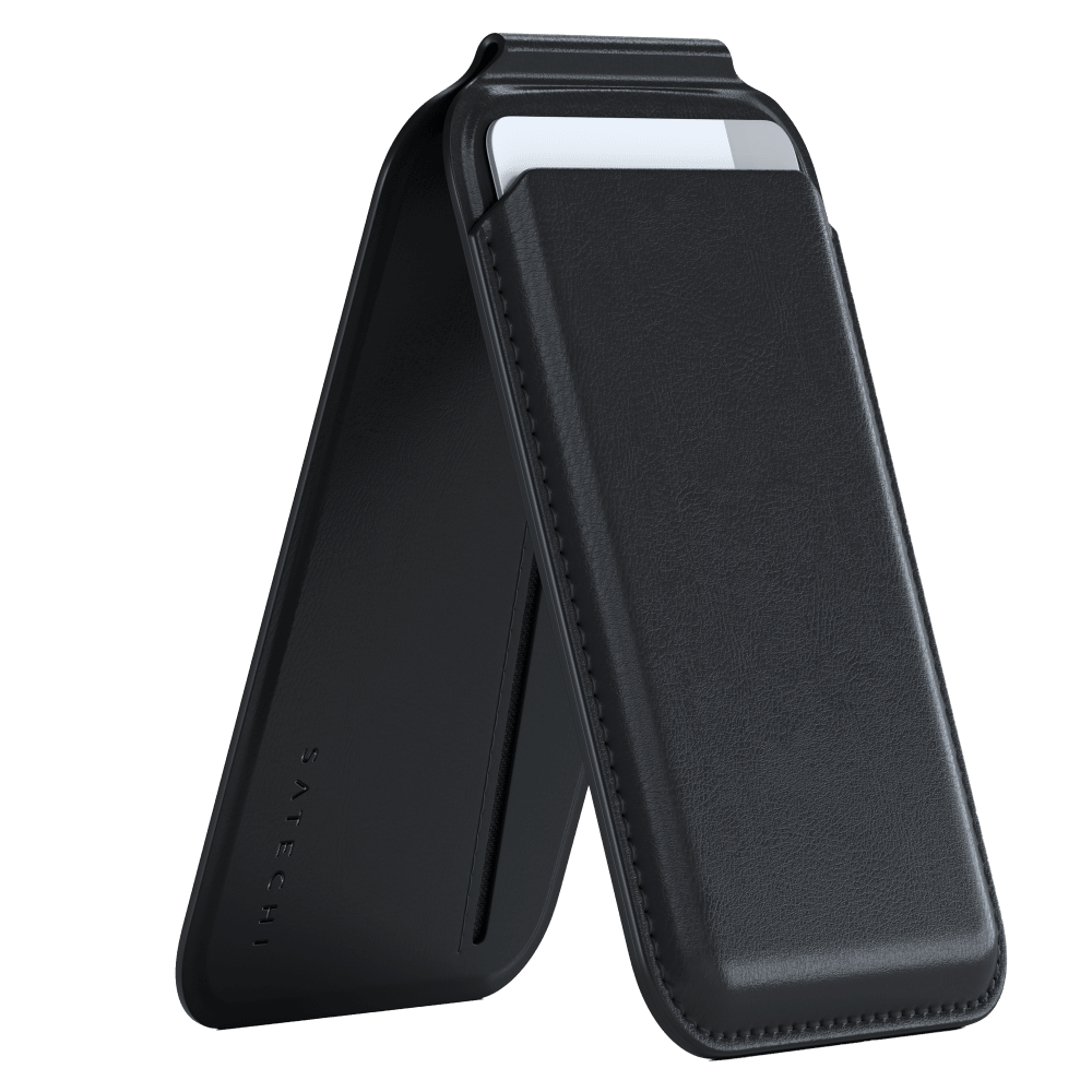 Satechi Vegan Leather Magnetic Wallet Stand