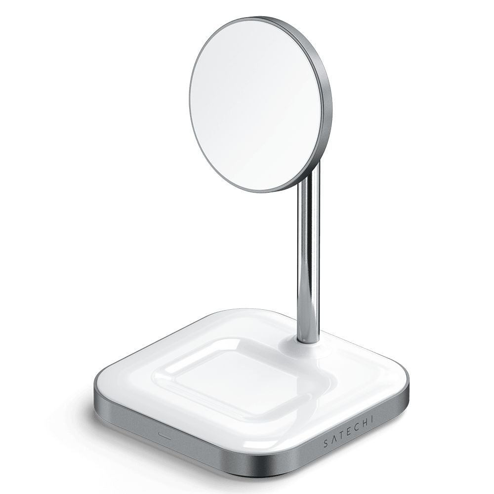 Satechi Aluminum 2 in 1 Magnetic Wireless Charging Stand / Pad 7.5W